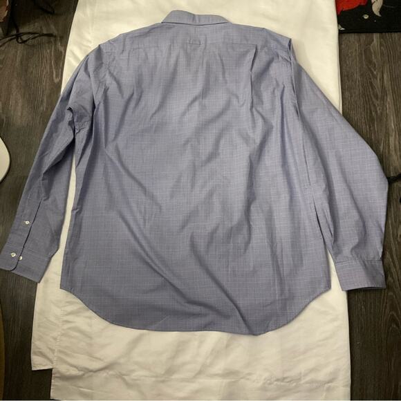 Polo Ralph Lauren Men's Regent Plaid Blue/White Button Down Shirt 18/XXL - Picture 3 of 11